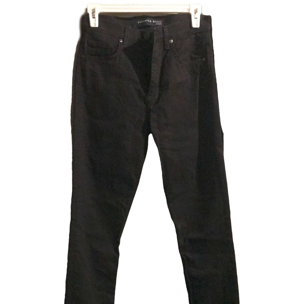 Jet Black Veronica Beard Kate Skinny Cigarette Jean